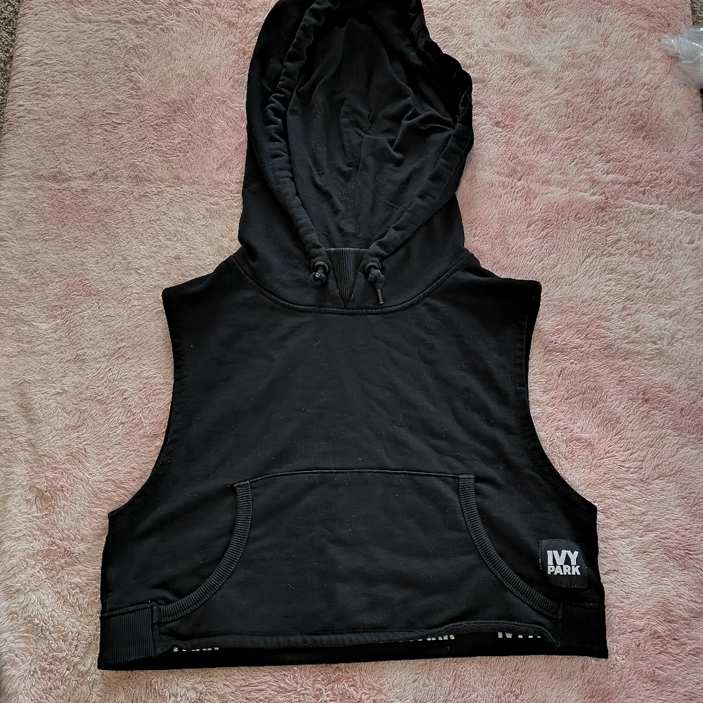 Ivy Park Sleeveless Crop Hoodie Size Meduim‎ - Picture 7 of 10